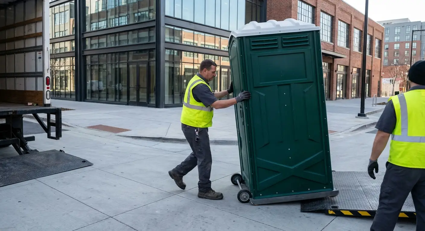 Portable restroom services in Albuquerque Arts District
