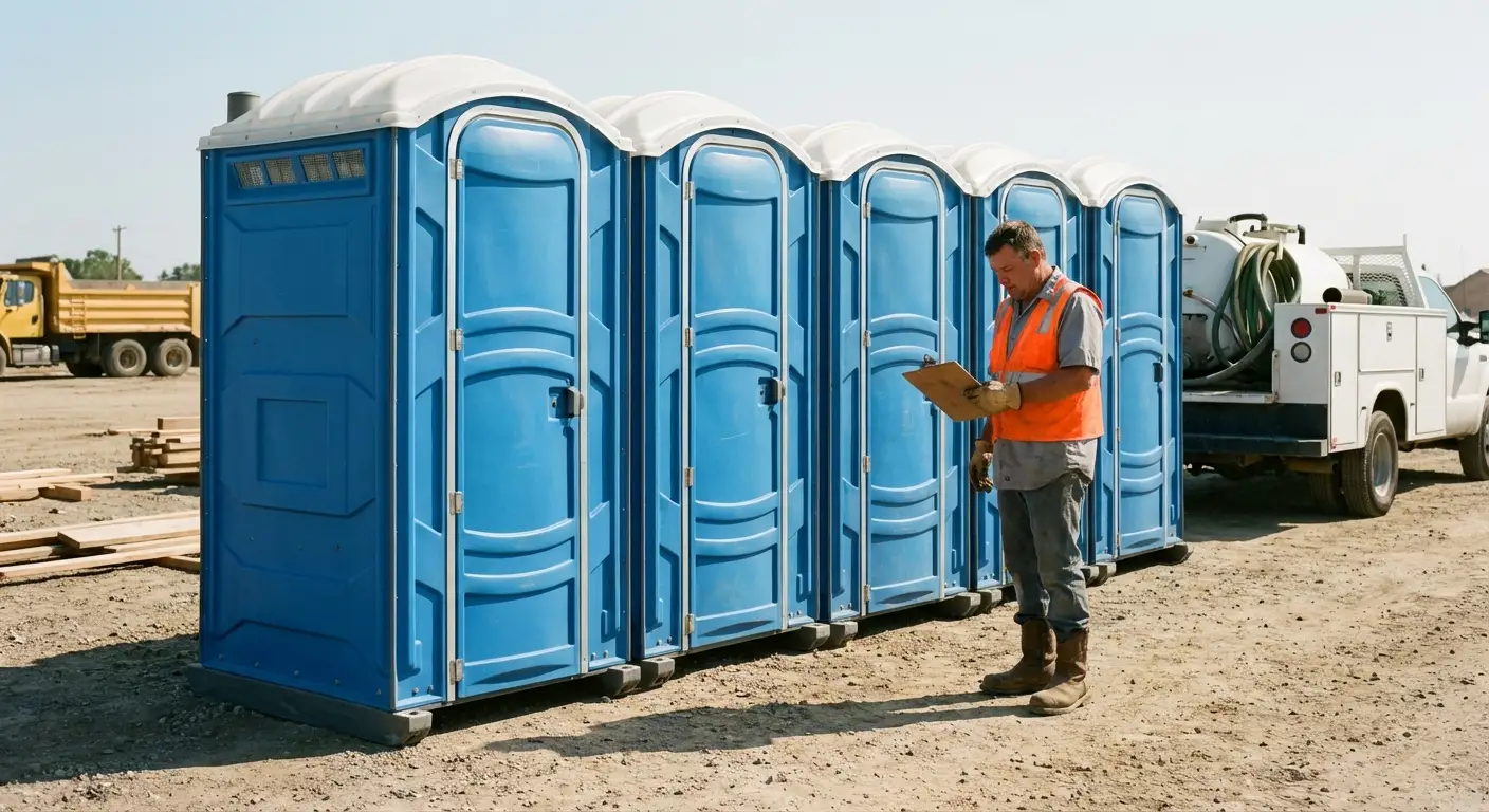 Portable toilet site planning and placement logistics in Albuquerque, NM