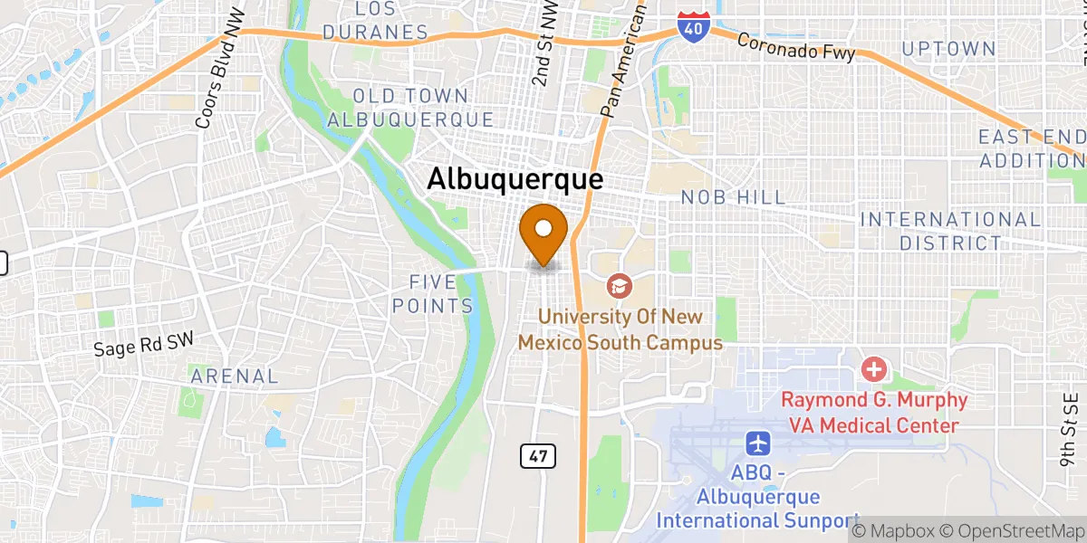neighborhood map in Albuquerque, NM