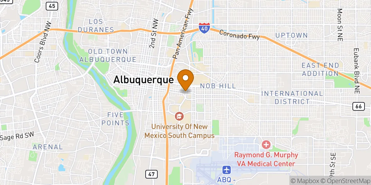 neighborhood map in Albuquerque, NM