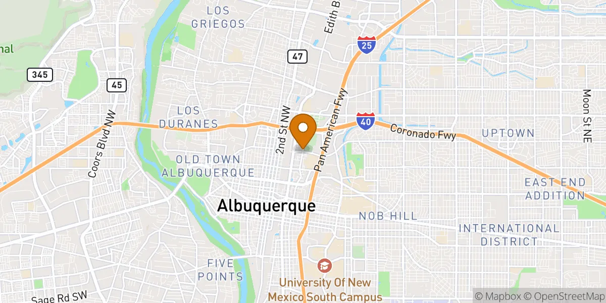 neighborhood map in Albuquerque, NM